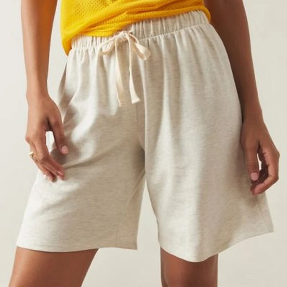 Urban Outfitters Cream Drawstring Lounge Shorts